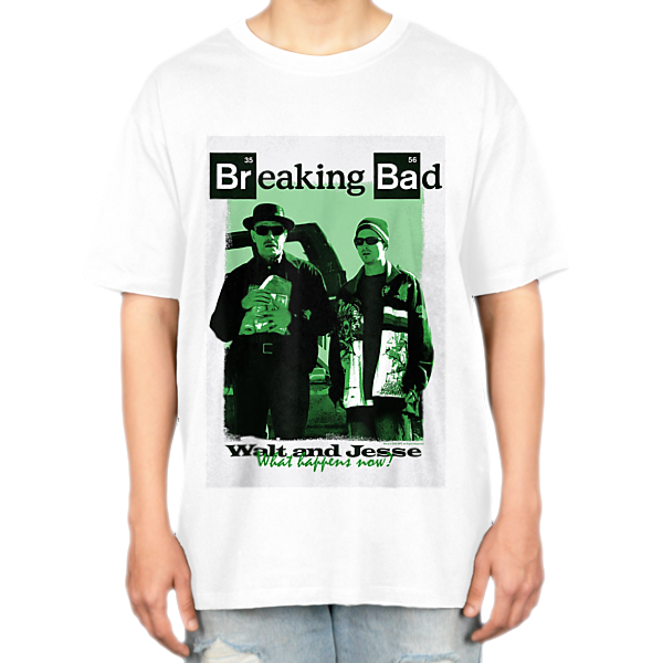تیشرت بیکینگ بد breaking badنمای روبرو ۲ - رنگ سفید1