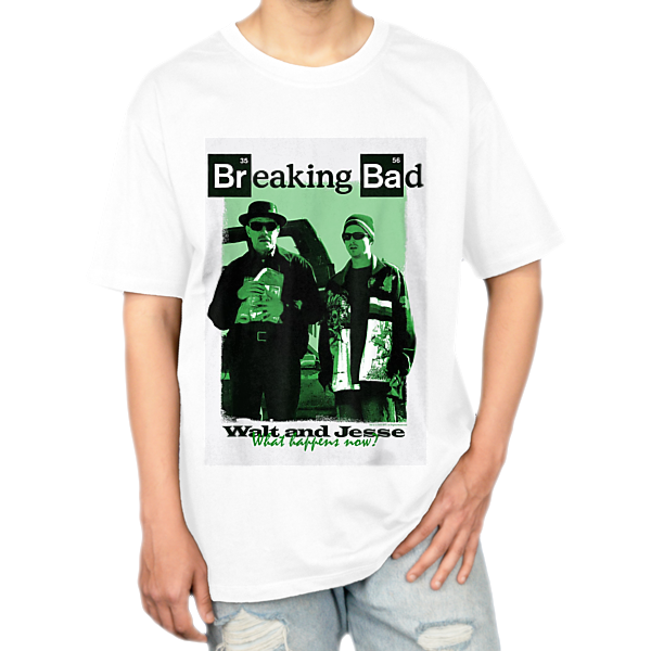 تیشرت بیکینگ بد breaking badنمای روبرو ۱ - رنگ سفید