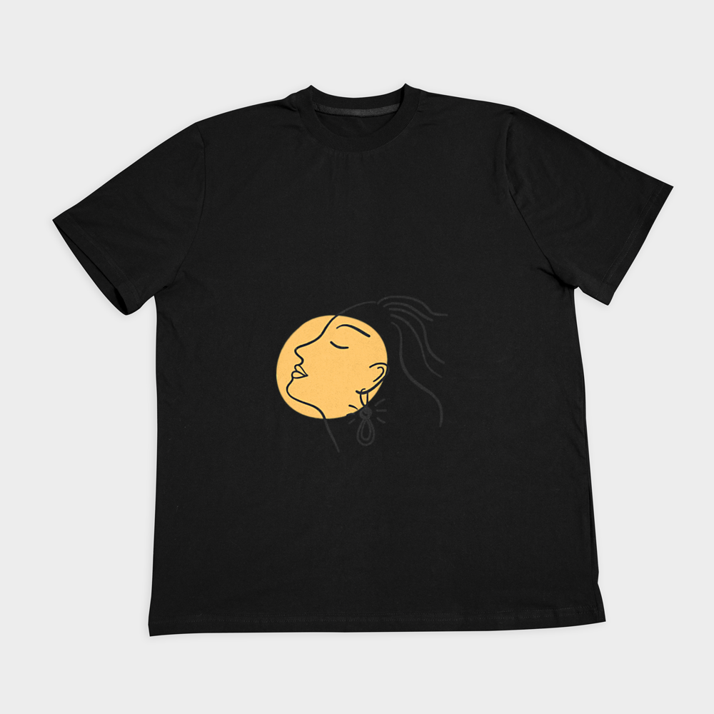 T-shirtنمای روبرو ۲ - رنگ مشکی2