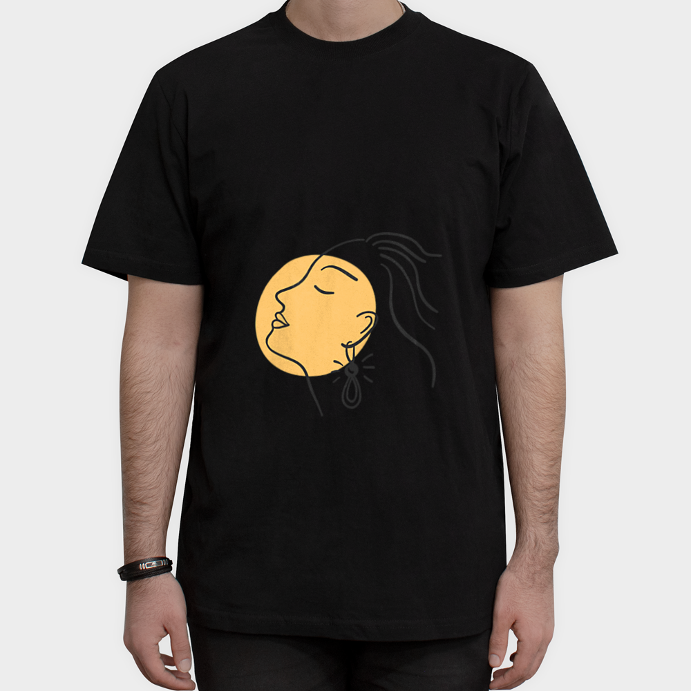 T-shirtنمای روبرو ۱ - رنگ مشکی1