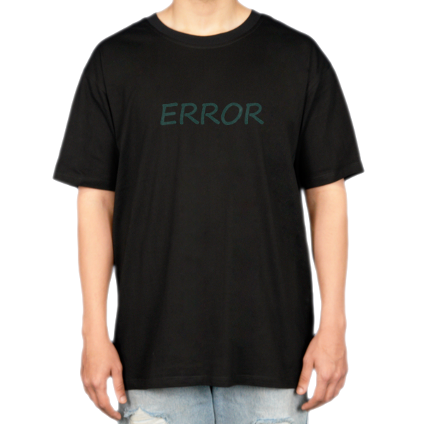 تیشرت errorنمای روبرو ۲ - رنگ مشکی1