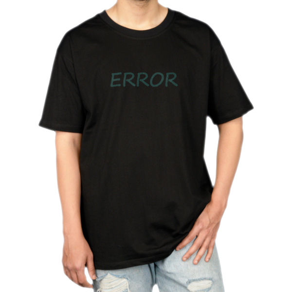 تیشرت errorنمای روبرو ۱ - رنگ مشکی2