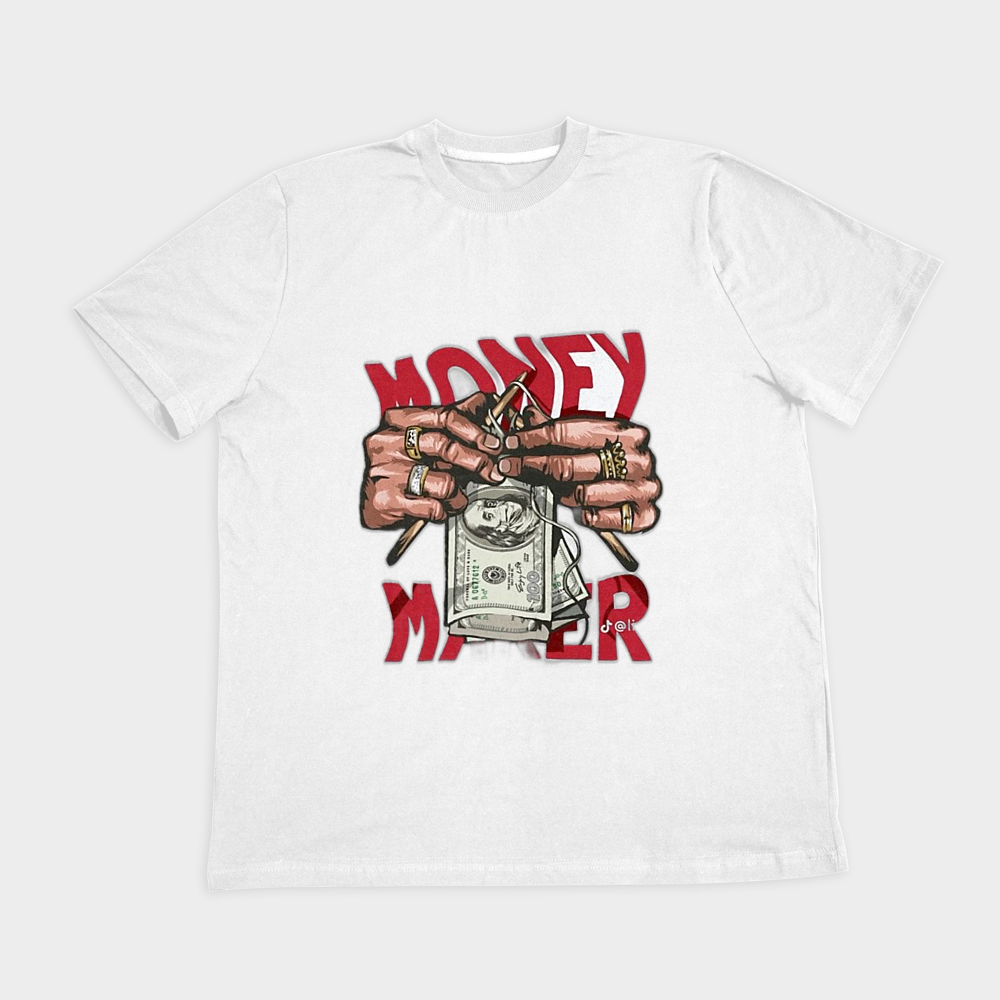 تیشرت«Money»نمای روبرو ۲ - رنگ سفید1