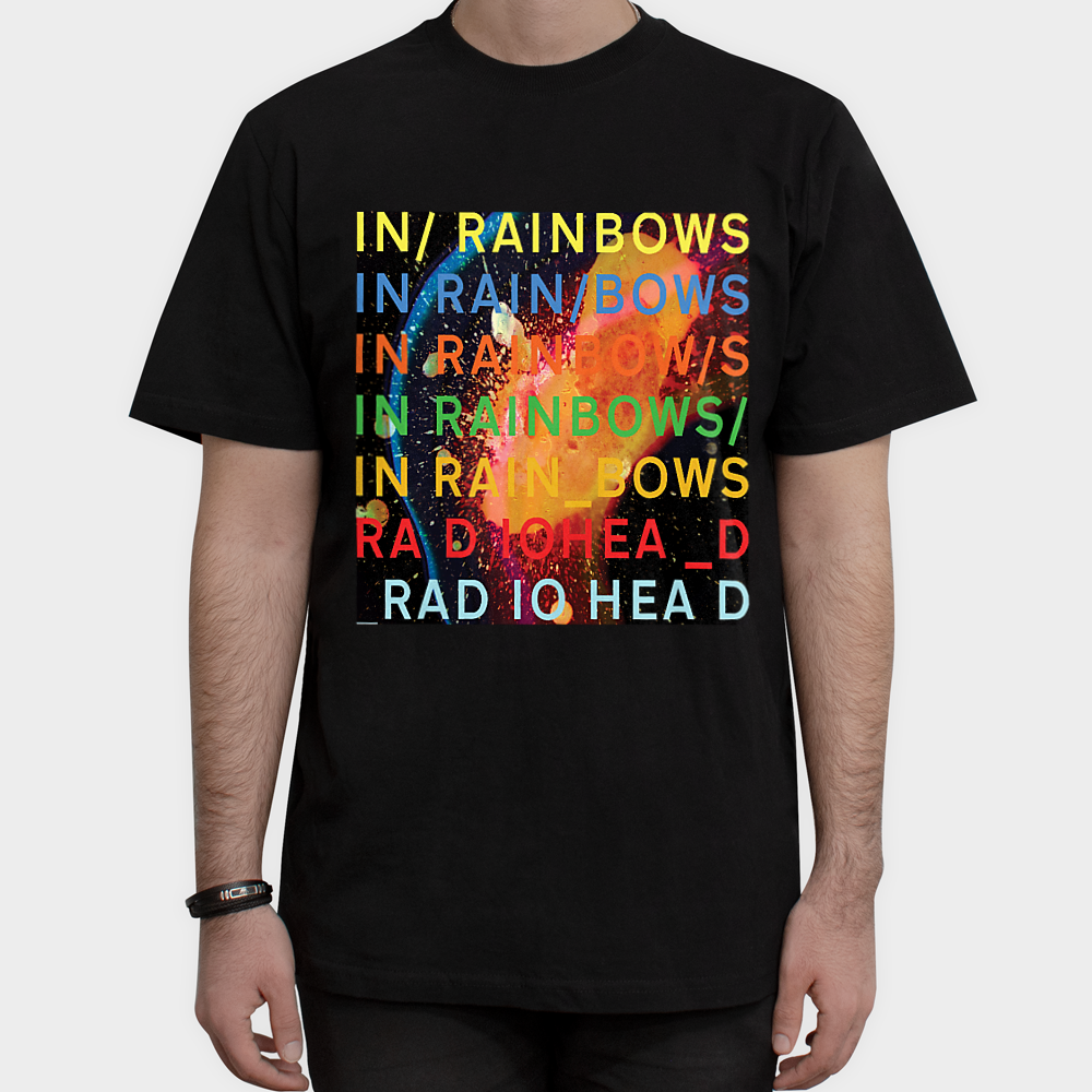 تیشرت طرح Radiohead - In Rainbowsنمای روبرو ۱ - رنگ مشکی