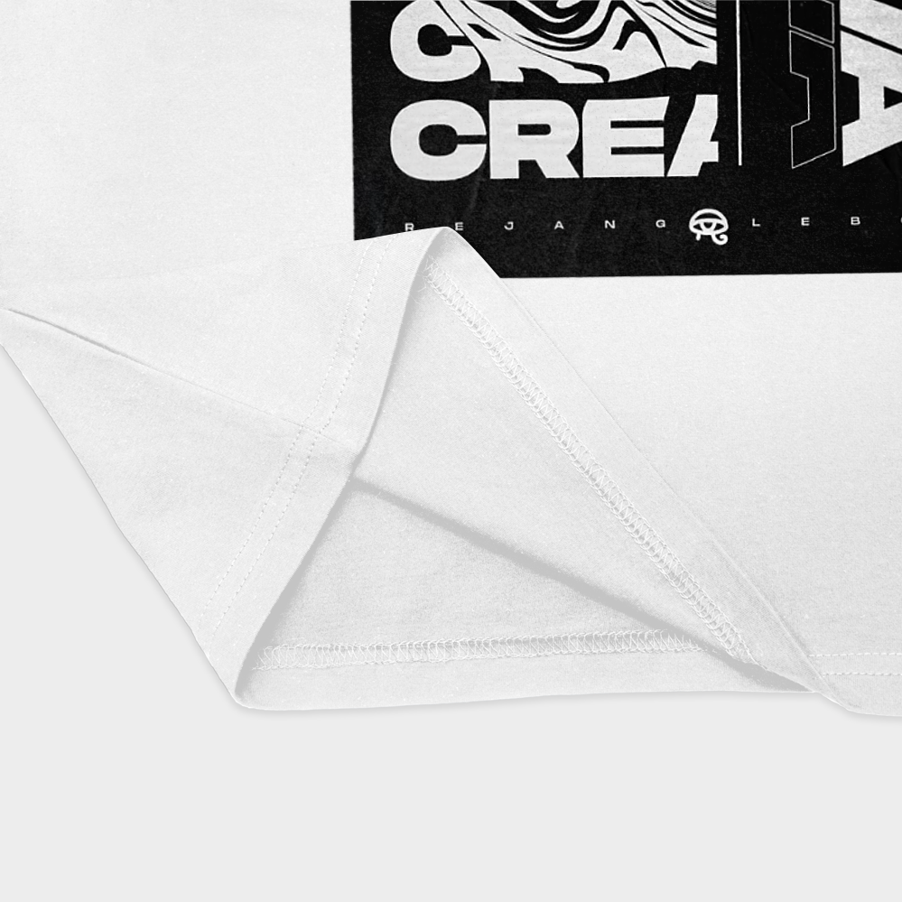 Tshirt طرح creativaنمای نزدیک پایین لباس - رنگ سفید2