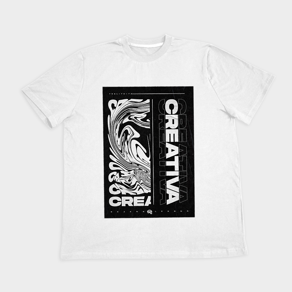 Tshirt طرح creativaنمای روبرو ۲ - رنگ سفید1