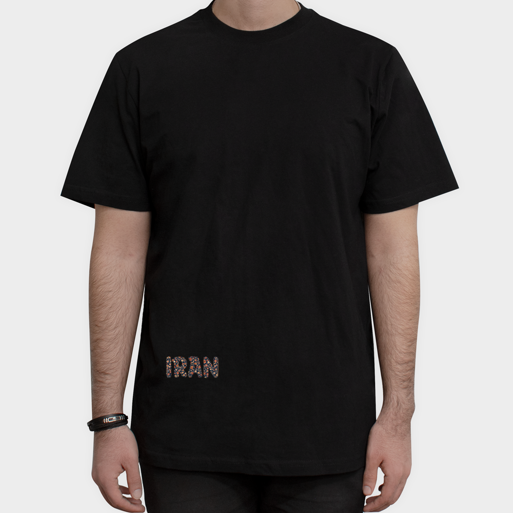 تیشرت ایراننمای روبرو ۱ - رنگ مشکی