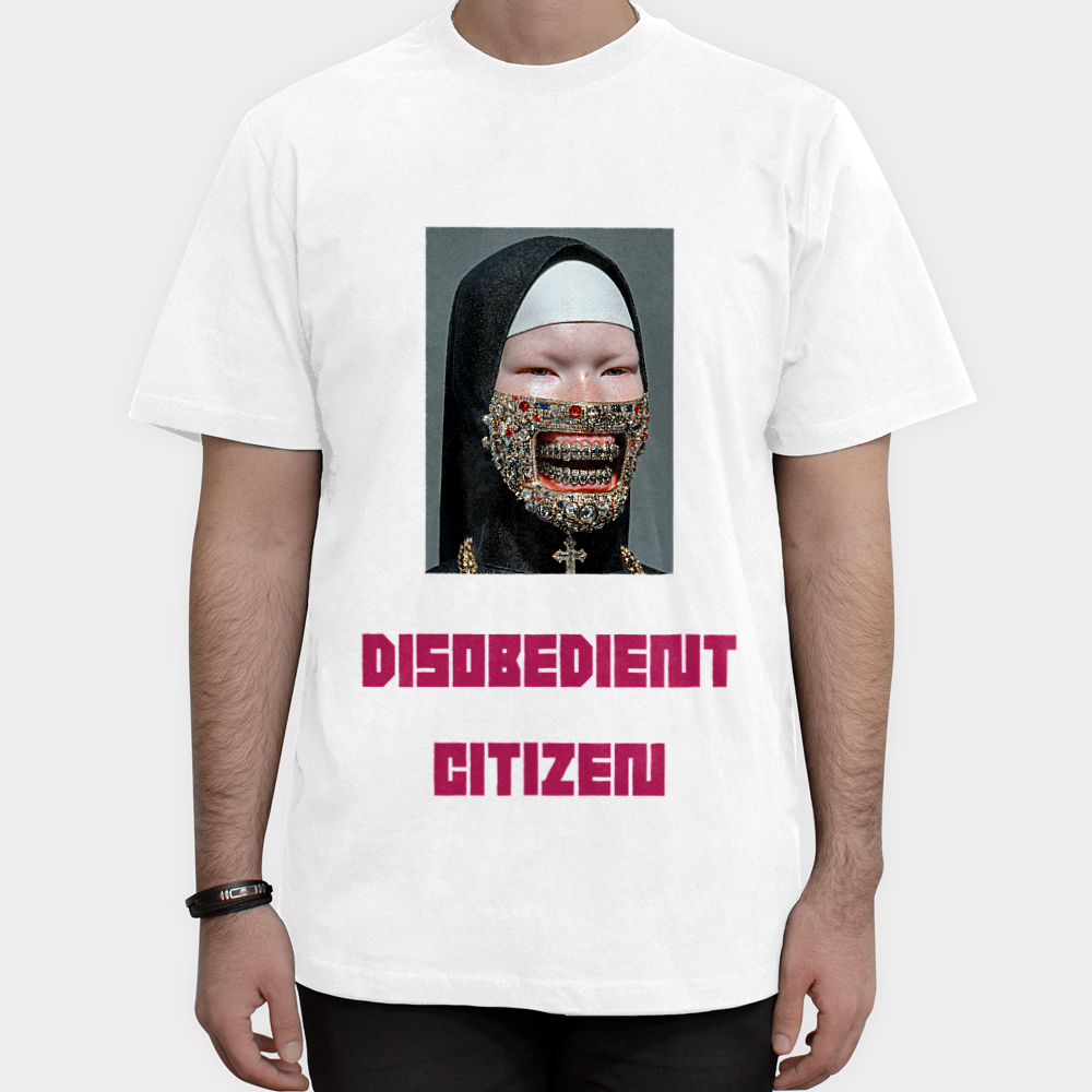 disobedient citizen 06نمای روبرو ۱ - رنگ سفید
