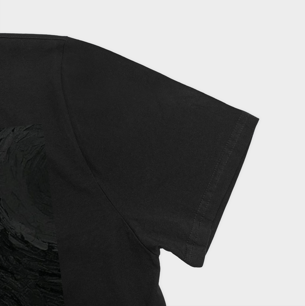 تیشرت هنری طرح Dark Artنمای نزدیک آستین چپ - رنگ مشکی3