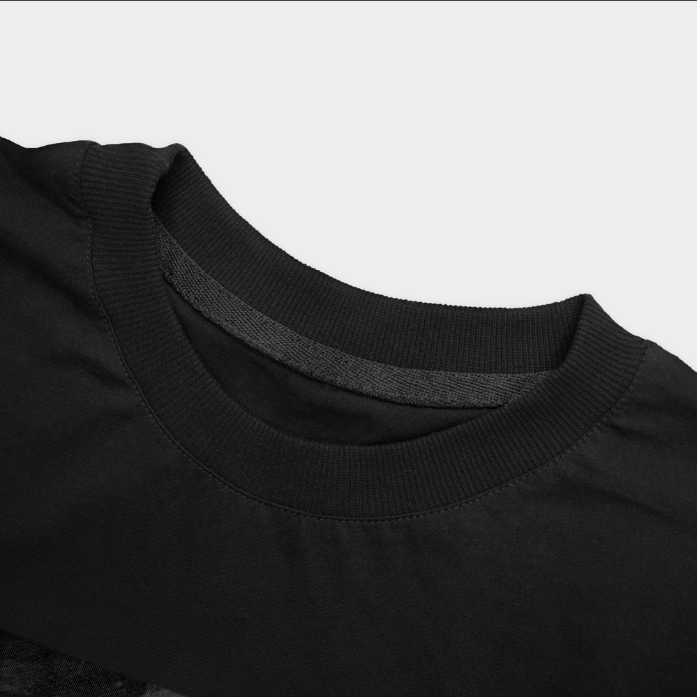 تیشرت هنری طرح Dark Artنمای نزدیک یقه - رنگ مشکی4