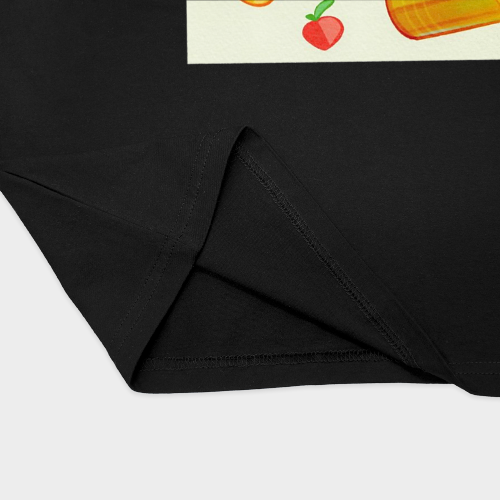 تیشرت Fruit Gloss✨️نمای نزدیک پایین لباس - رنگ مشکی2