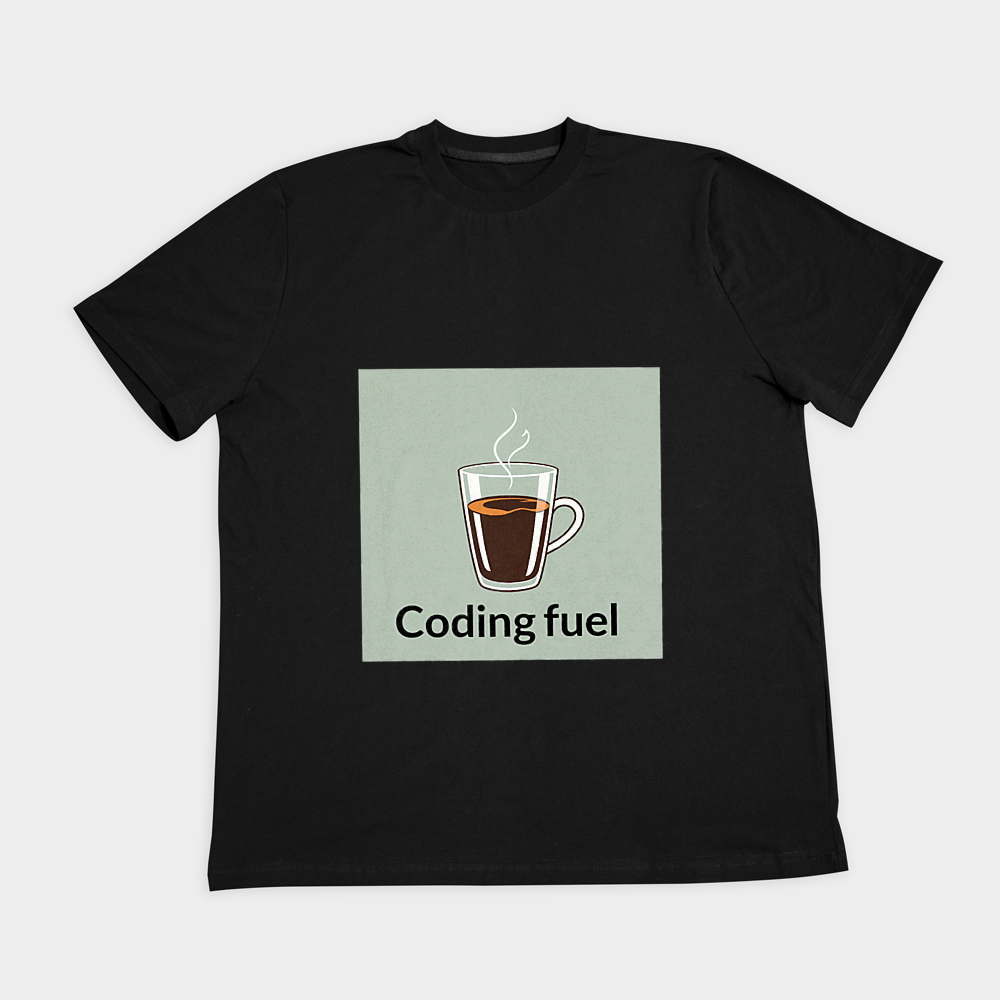 تیشرت طرح programming funنمای روبرو ۲ - رنگ مشکی