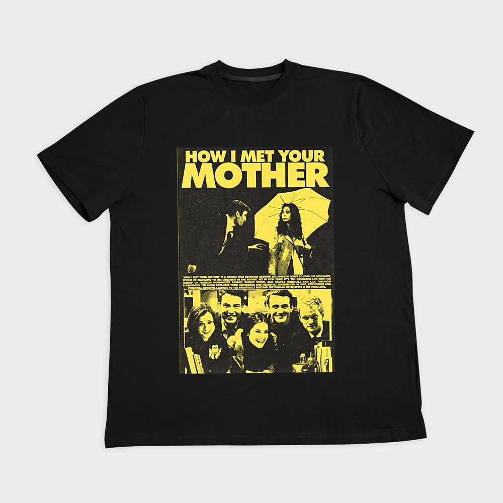 تیشرت طرح آشنایی با مادر How i met your motherنمای روبرو ۲ - رنگ مشکی1