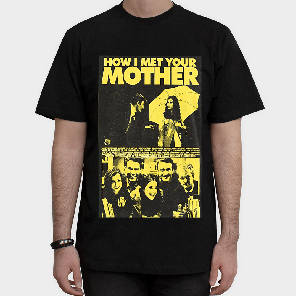 تیشرت طرح آشنایی با مادر How i met your motherنمای روبرو ۱ - رنگ مشکی