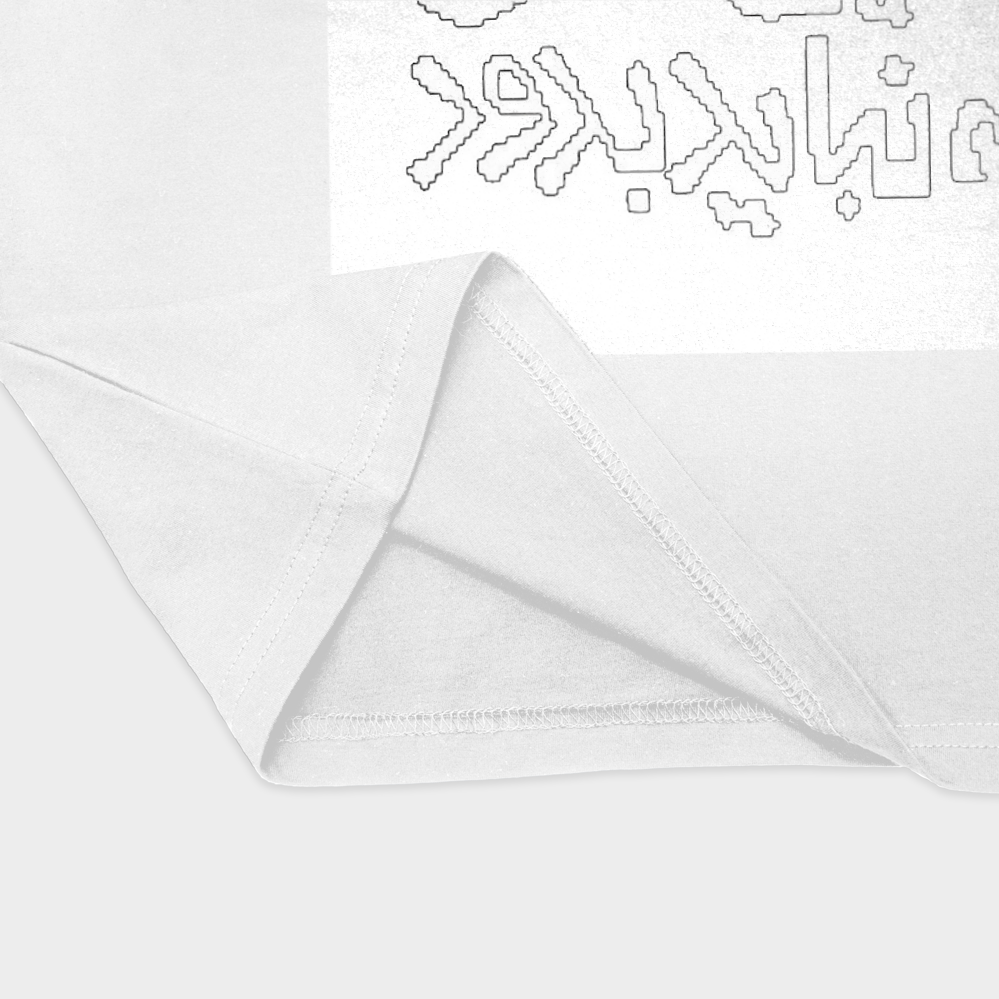 تیشرت تایپوگرافینمای نزدیک پایین لباس - رنگ سفید1