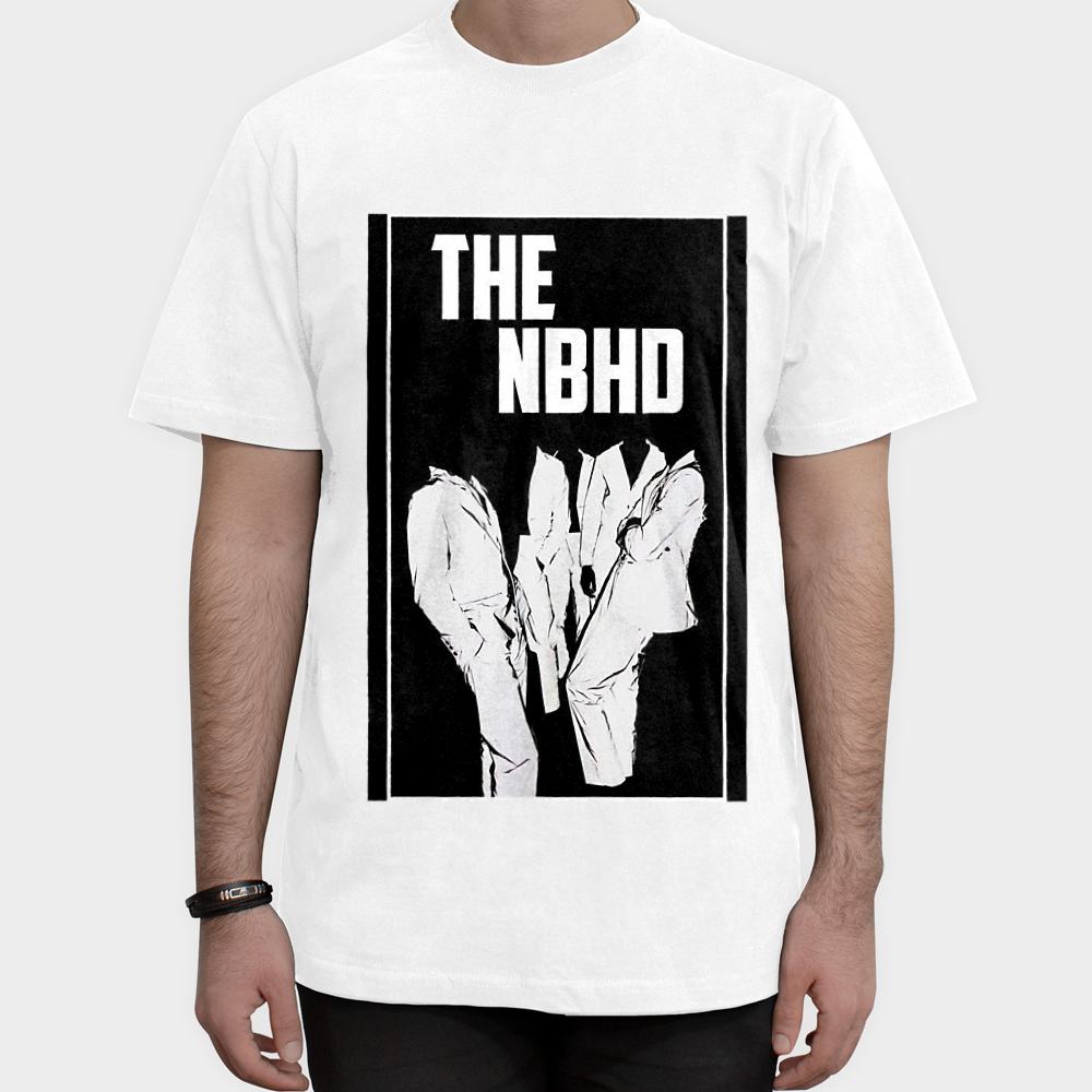 تیشرت طرح بند نیبرهود the neighborhood bandنمای روبرو ۱ - رنگ سفید