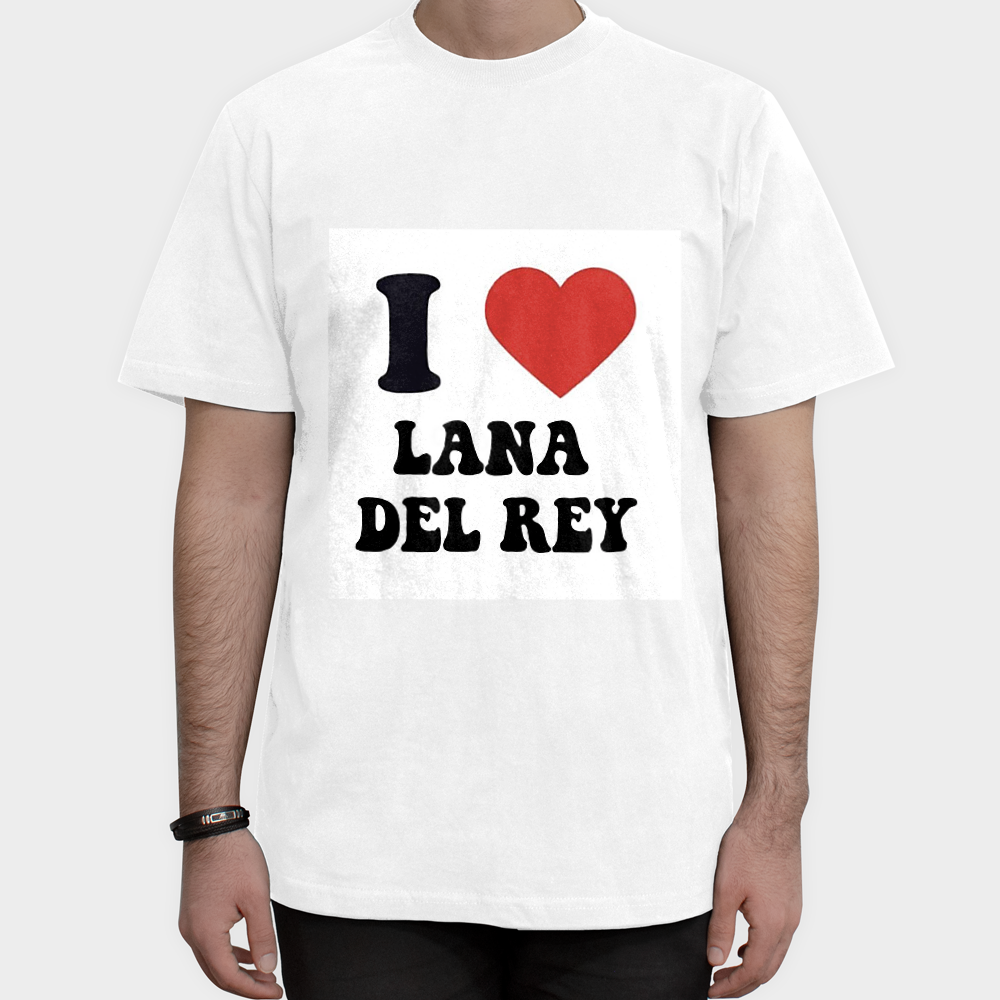 تیشرت طرح لانا دل ری lana Del Reyنمای روبرو ۱ - رنگ سفید