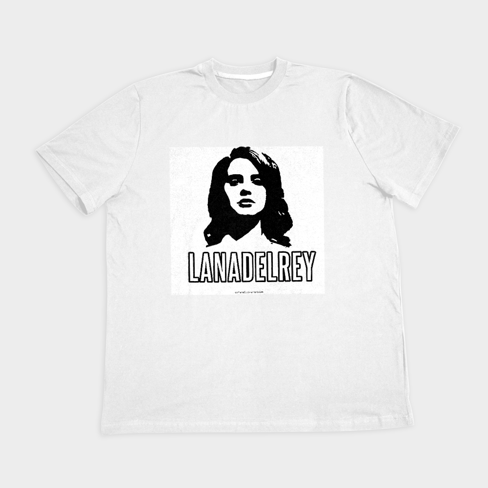 تیشرت طرح لانا دل ری lana Del Reyنمای روبرو ۲ - رنگ سفید1