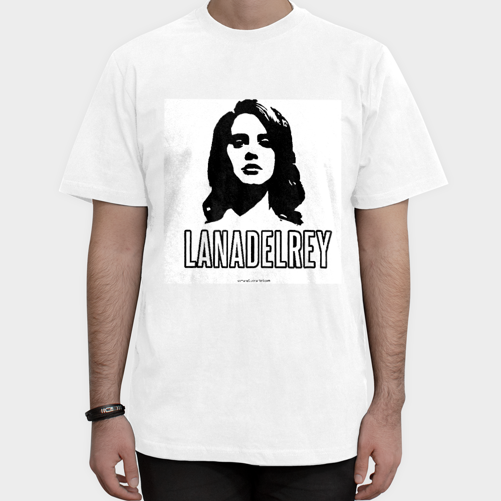تیشرت طرح لانا دل ری lana Del Reyنمای روبرو ۱ - رنگ سفید
