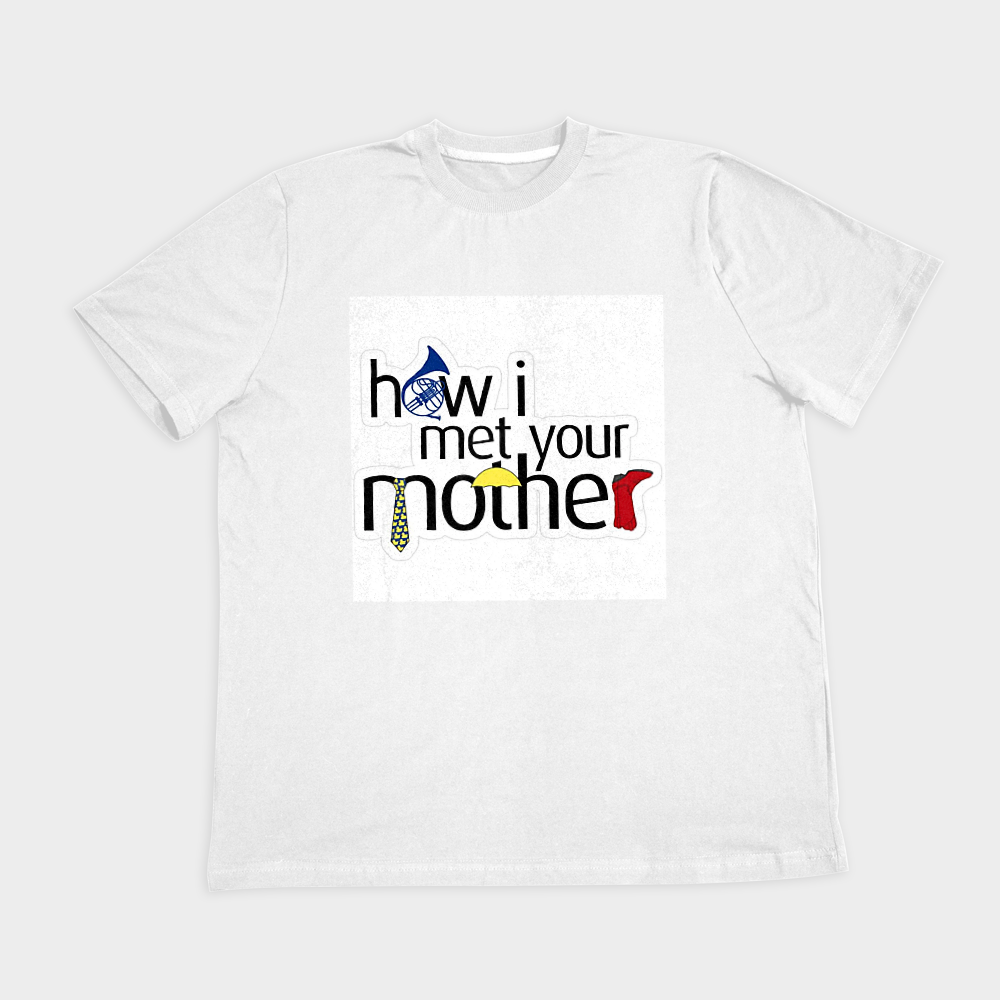 تیشرت طرح آشنایی با مادر How i met your motherنمای روبرو ۲ - رنگ سفید1