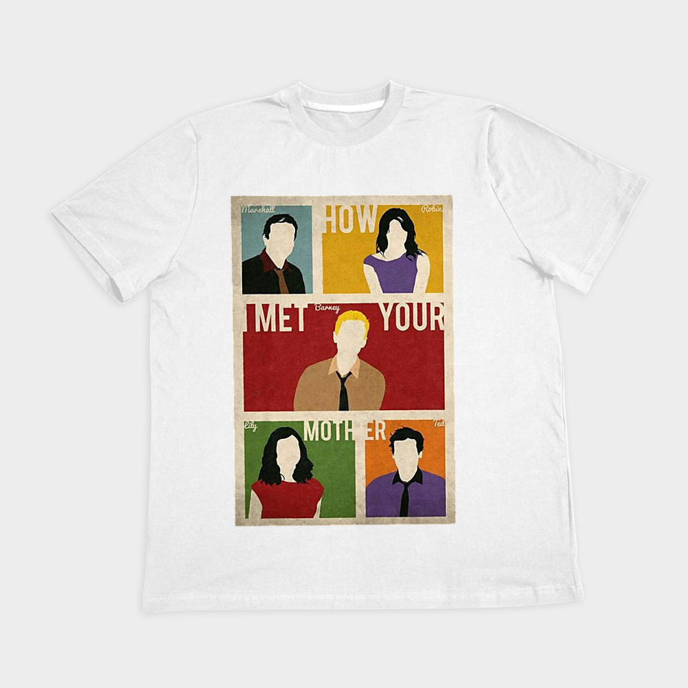تیشرت طرح آشنایی با مادر How i met your motherنمای روبرو ۲ - رنگ سفید1