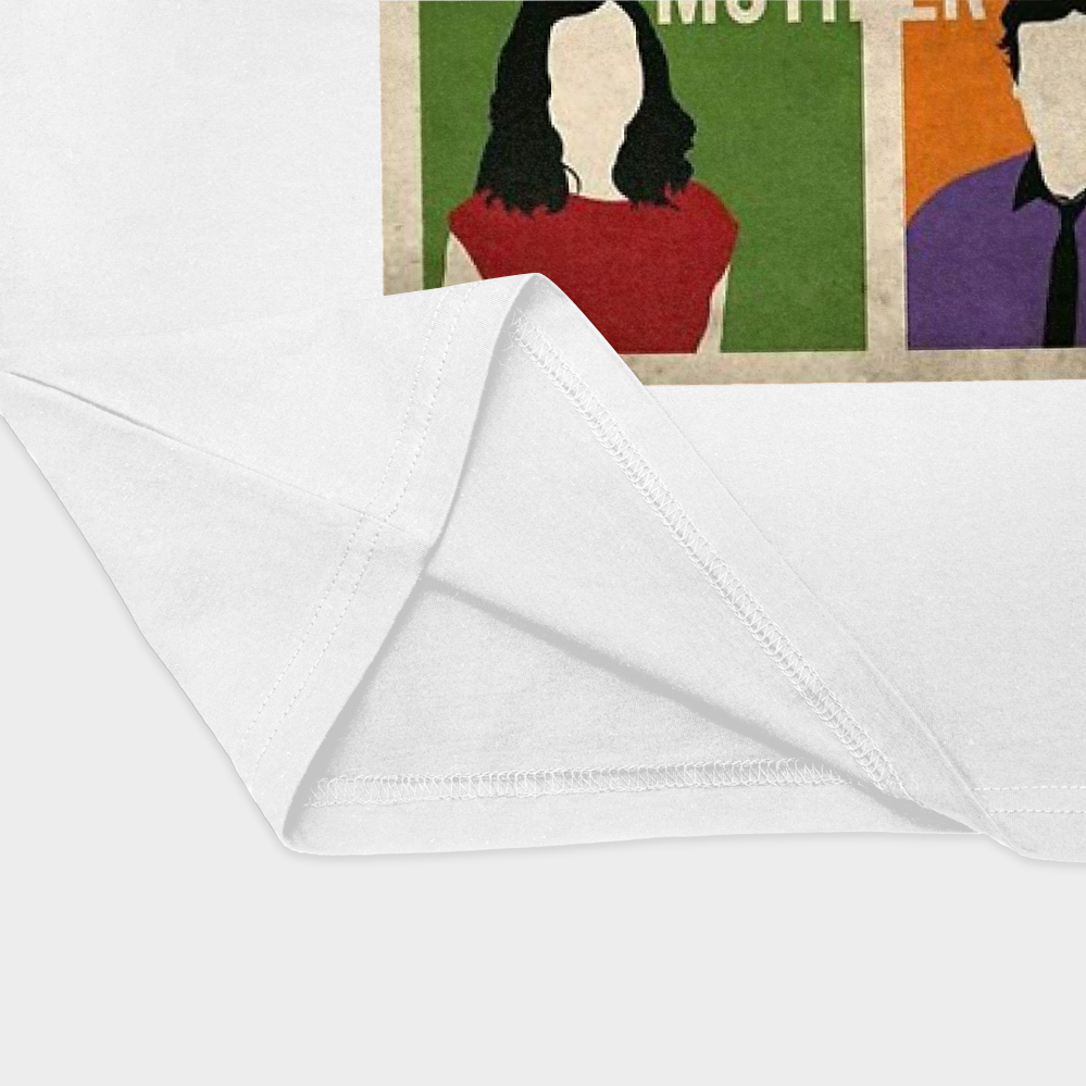تیشرت طرح آشنایی با مادر How i met your motherنمای نزدیک پایین لباس - رنگ سفید2