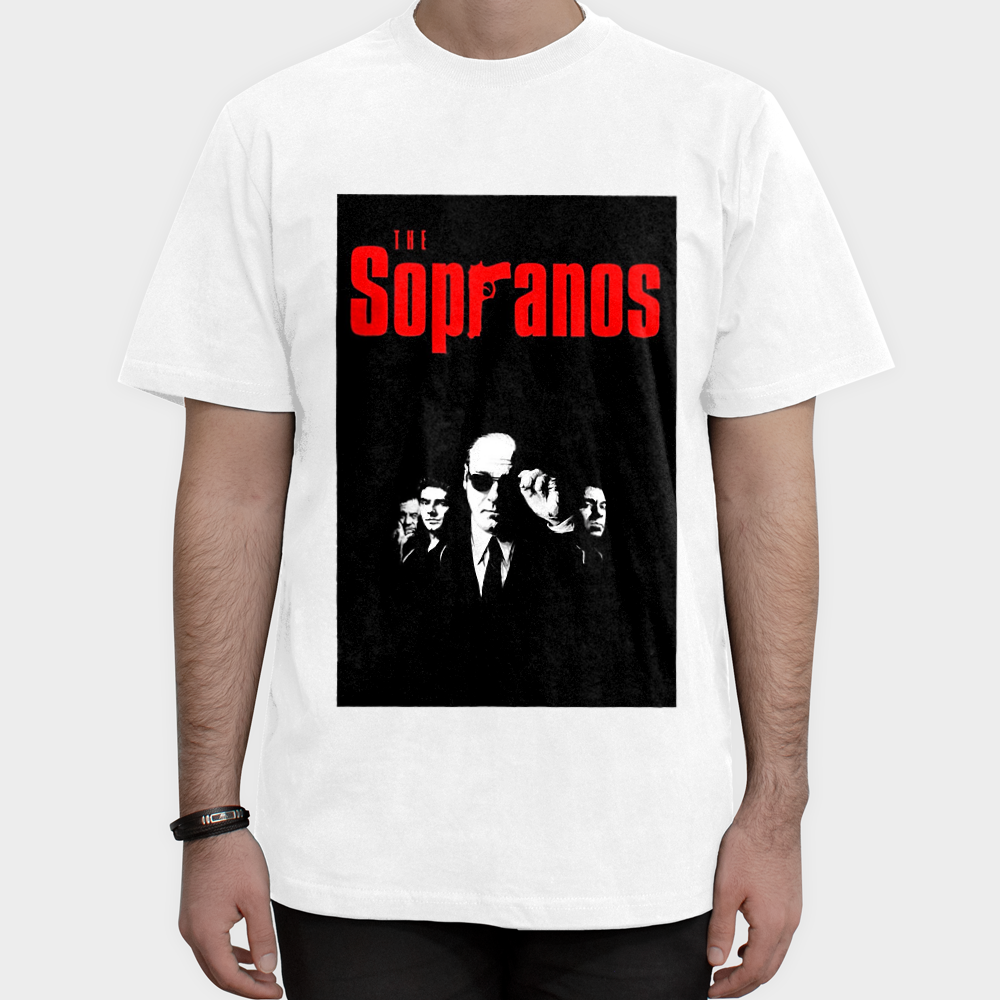 تیشرت طرح سوپرانوز the sopranos تونی سوپرانونمای روبرو ۱ - رنگ سفید