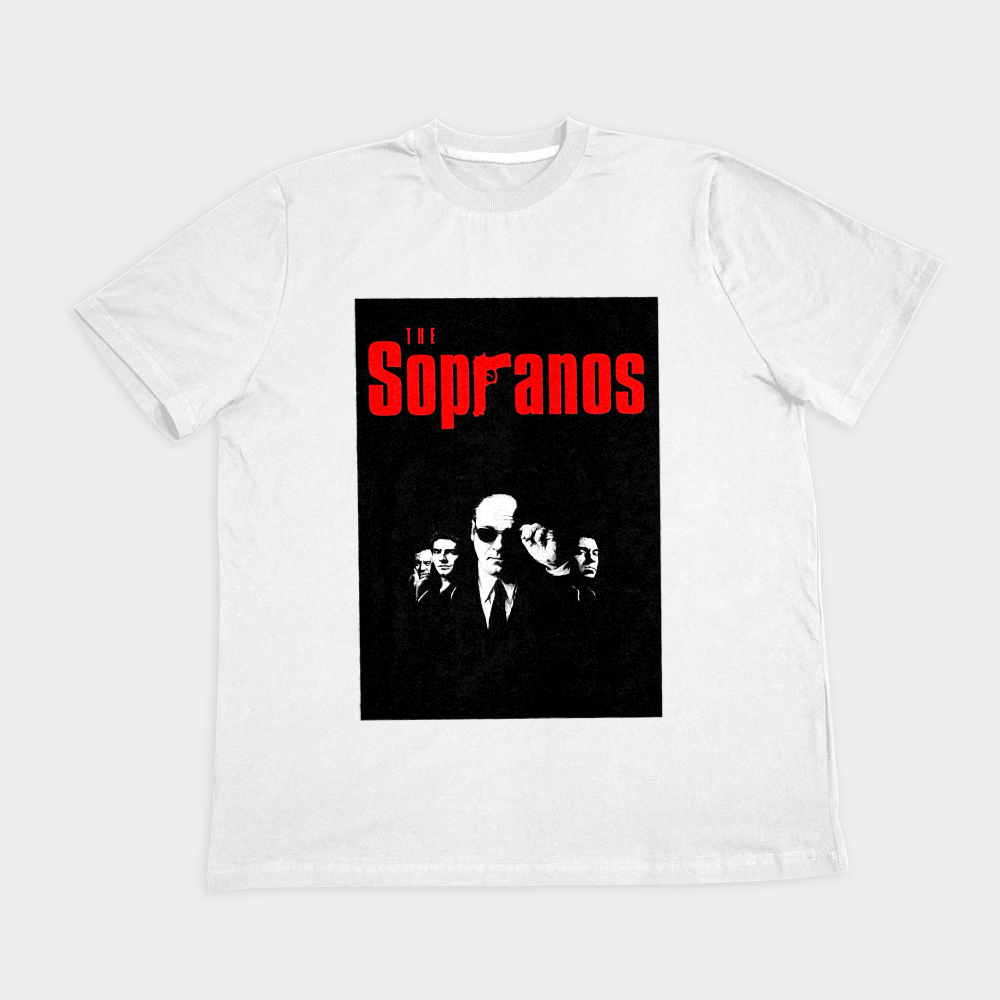 تیشرت طرح سوپرانوز the sopranos تونی سوپرانونمای روبرو ۲ - رنگ سفید1