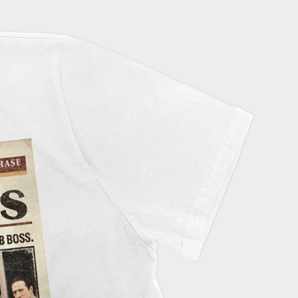 تیشرت طرح سوپرانوز the sopranos تونی سوپرانونمای نزدیک آستین چپ - رنگ سفید3