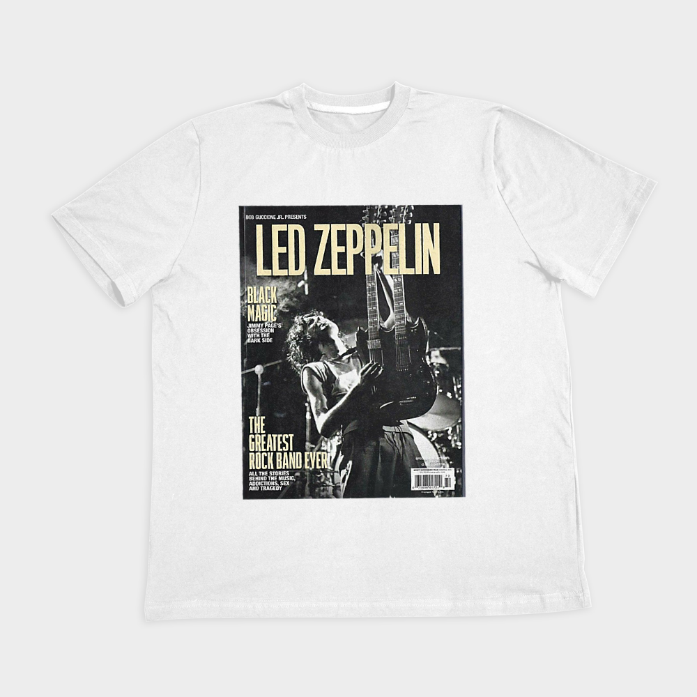 بند لد زپلین led zeppelinنمای روبرو ۲ - رنگ سفید1
