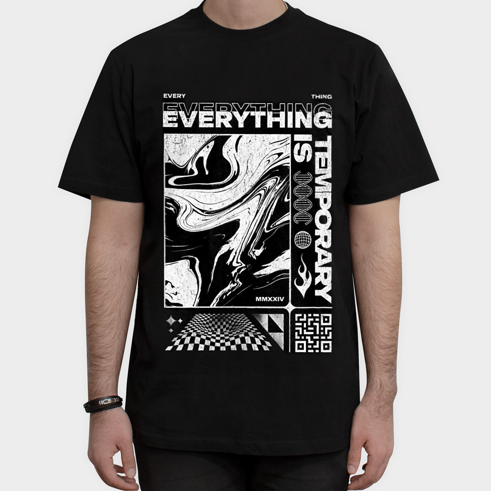 Everything is temporaryنمای روبرو ۱ - رنگ مشکی1