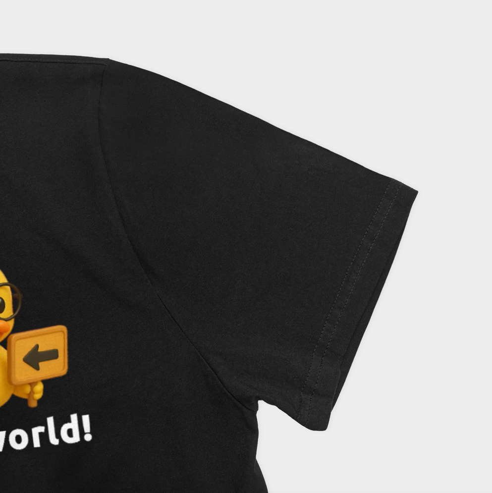 Hello worldنمای نزدیک آستین چپ - رنگ مشکی3