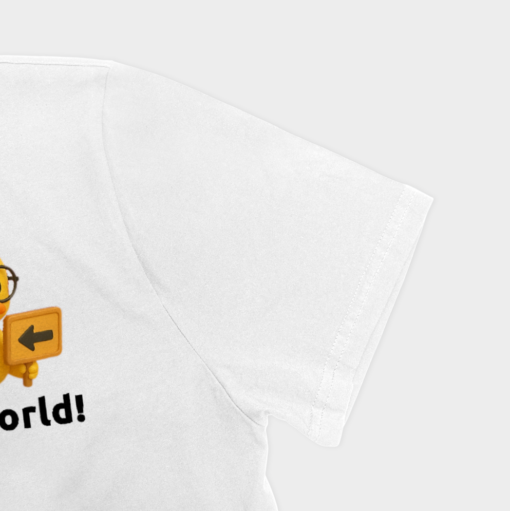 Hello world 2نمای نزدیک آستین چپ - رنگ سفید3