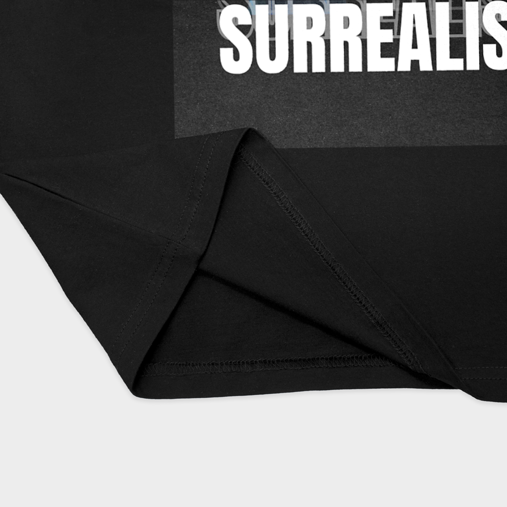 تیشرت Surrealismنمای نزدیک پایین لباس - رنگ مشکی2