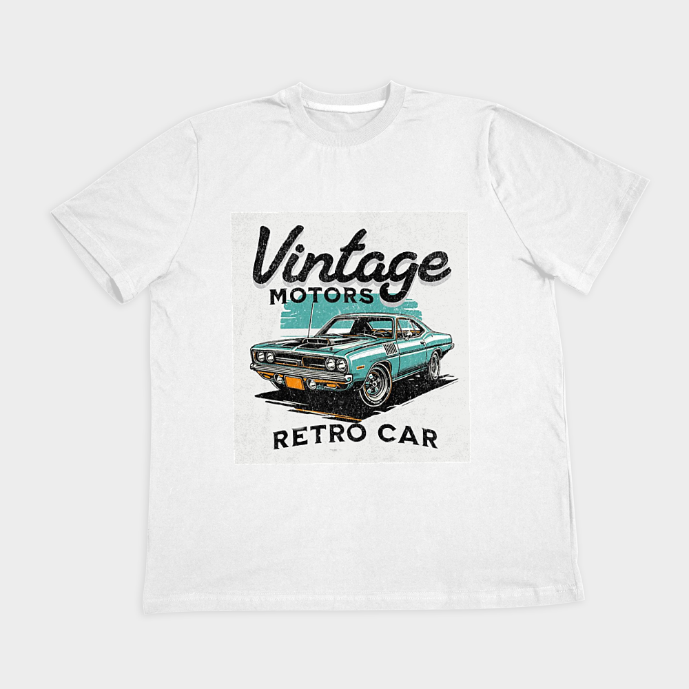 Vintage motorsنمای روبرو ۲ - رنگ سفید1