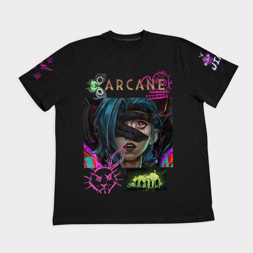 تیشرت Arcane برند پروانـہنمای روبرو ۲ - رنگ مشکی2