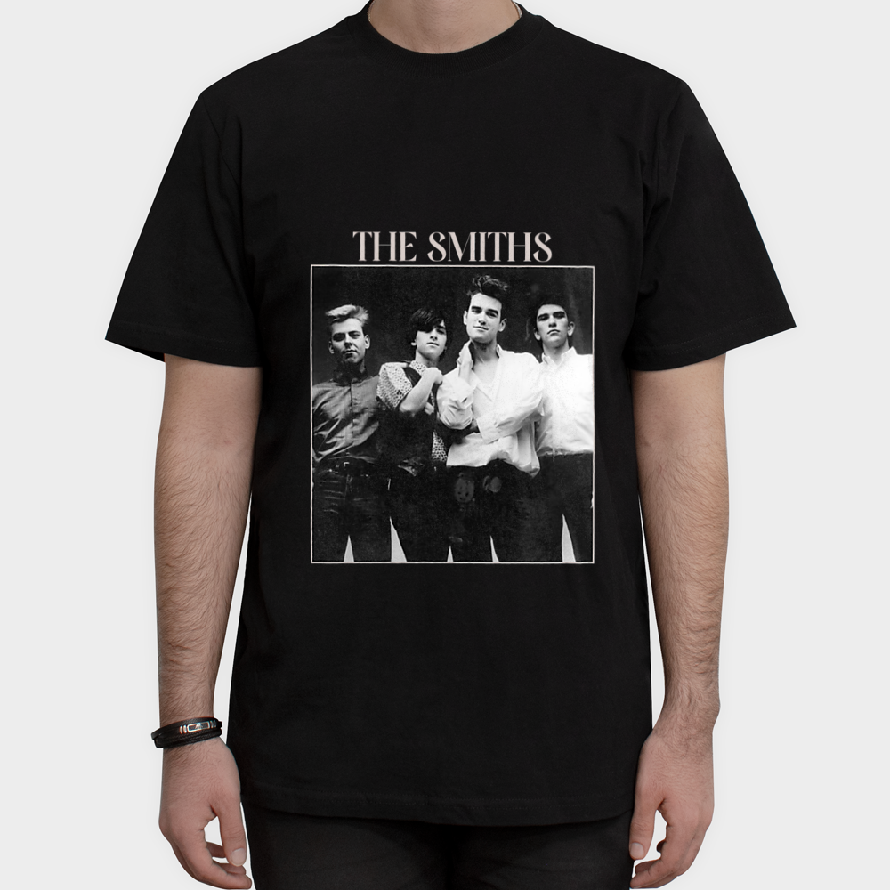 تیشرت طرح the Smithsنمای روبرو ۱ - رنگ مشکی