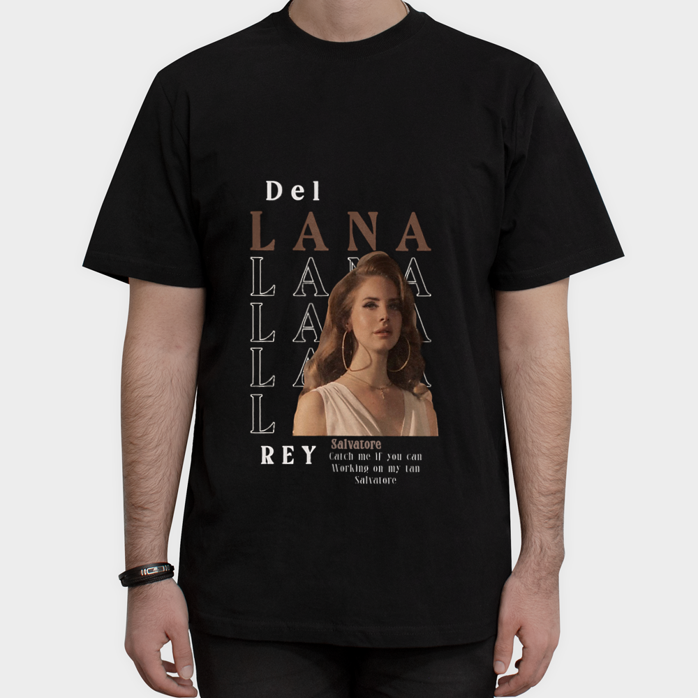 تیشرت طرح Lana del reyنمای روبرو ۱ - رنگ مشکی