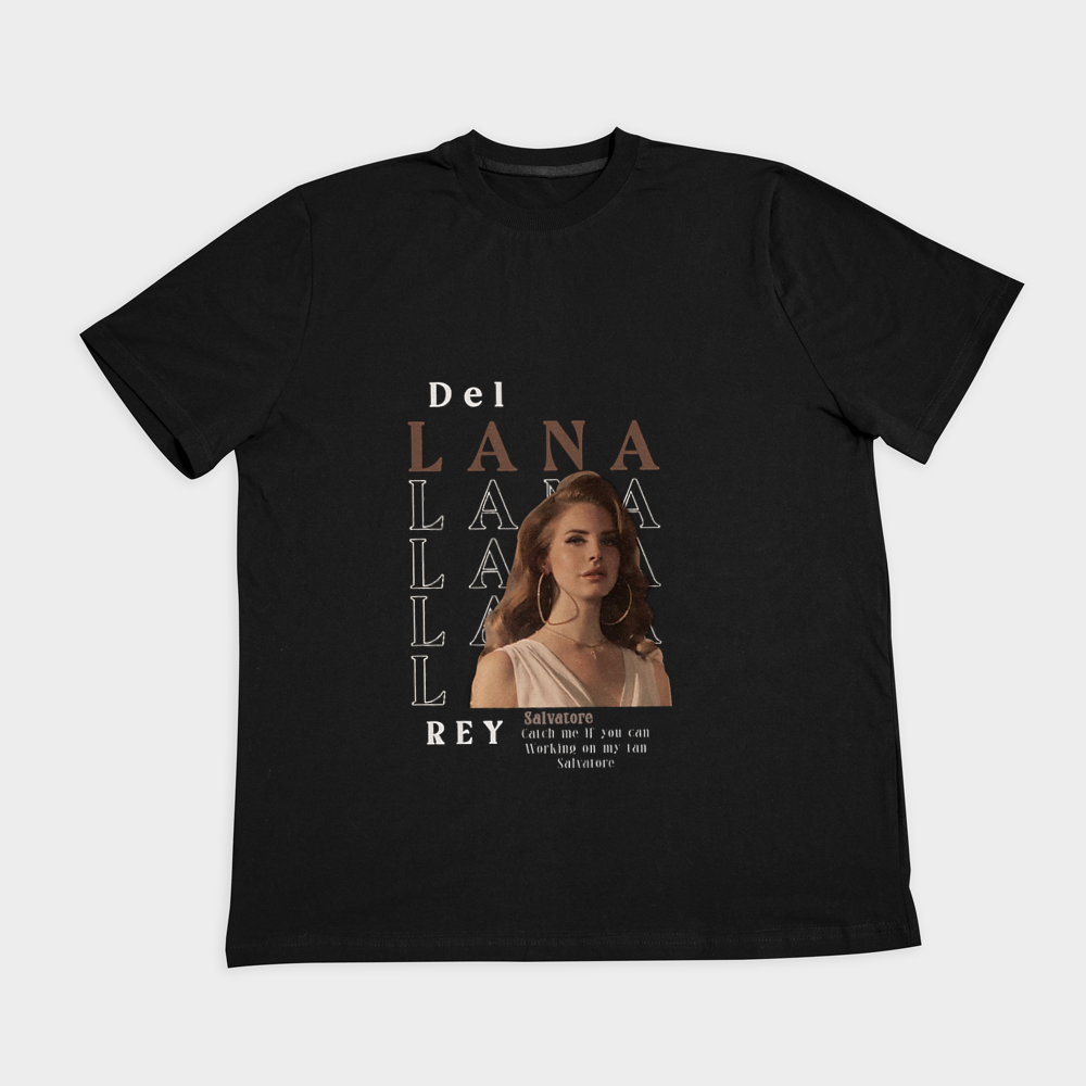 تیشرت طرح Lana del reyنمای روبرو ۲ - رنگ مشکی1