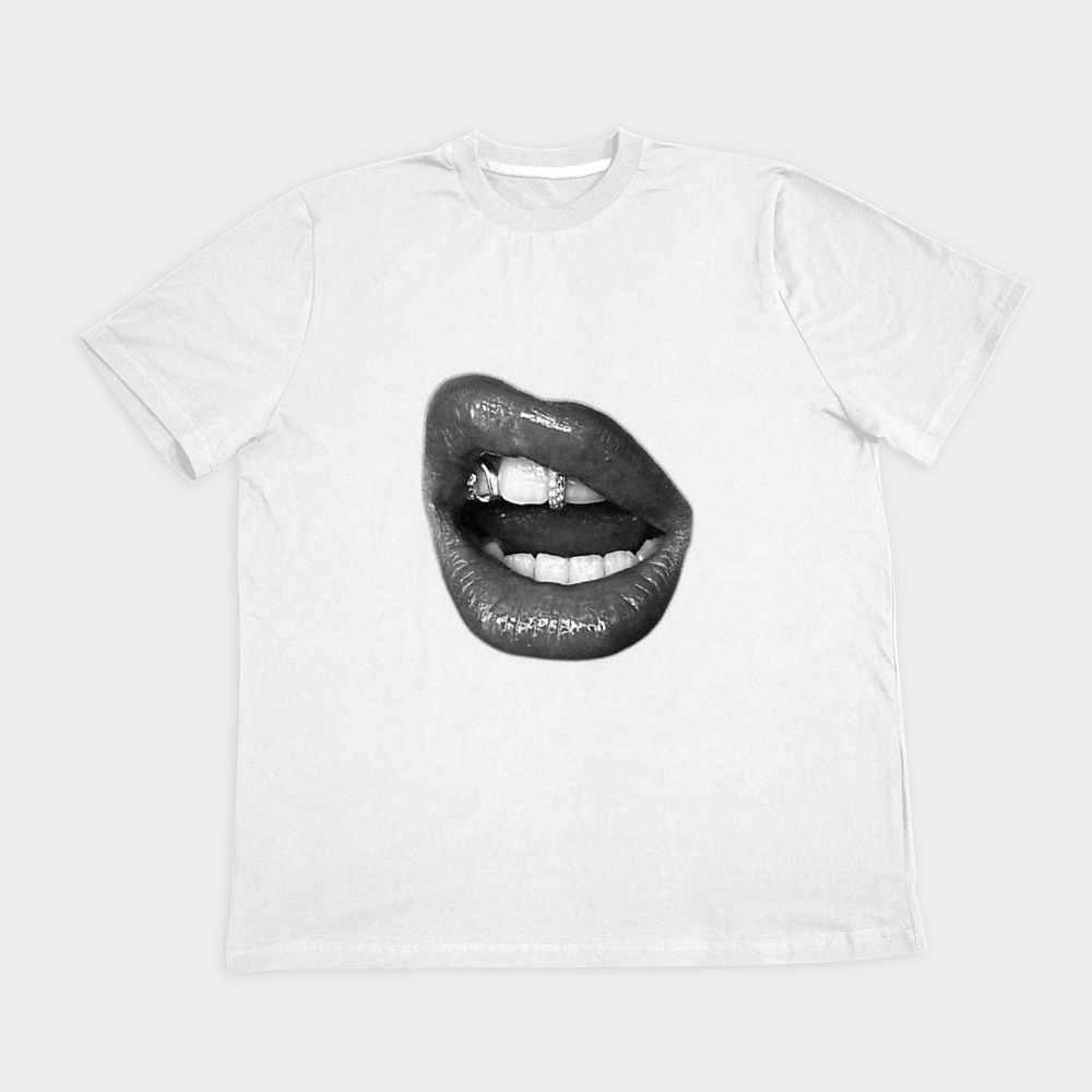 تیشرت lipsنمای روبرو ۲ - رنگ سفید1