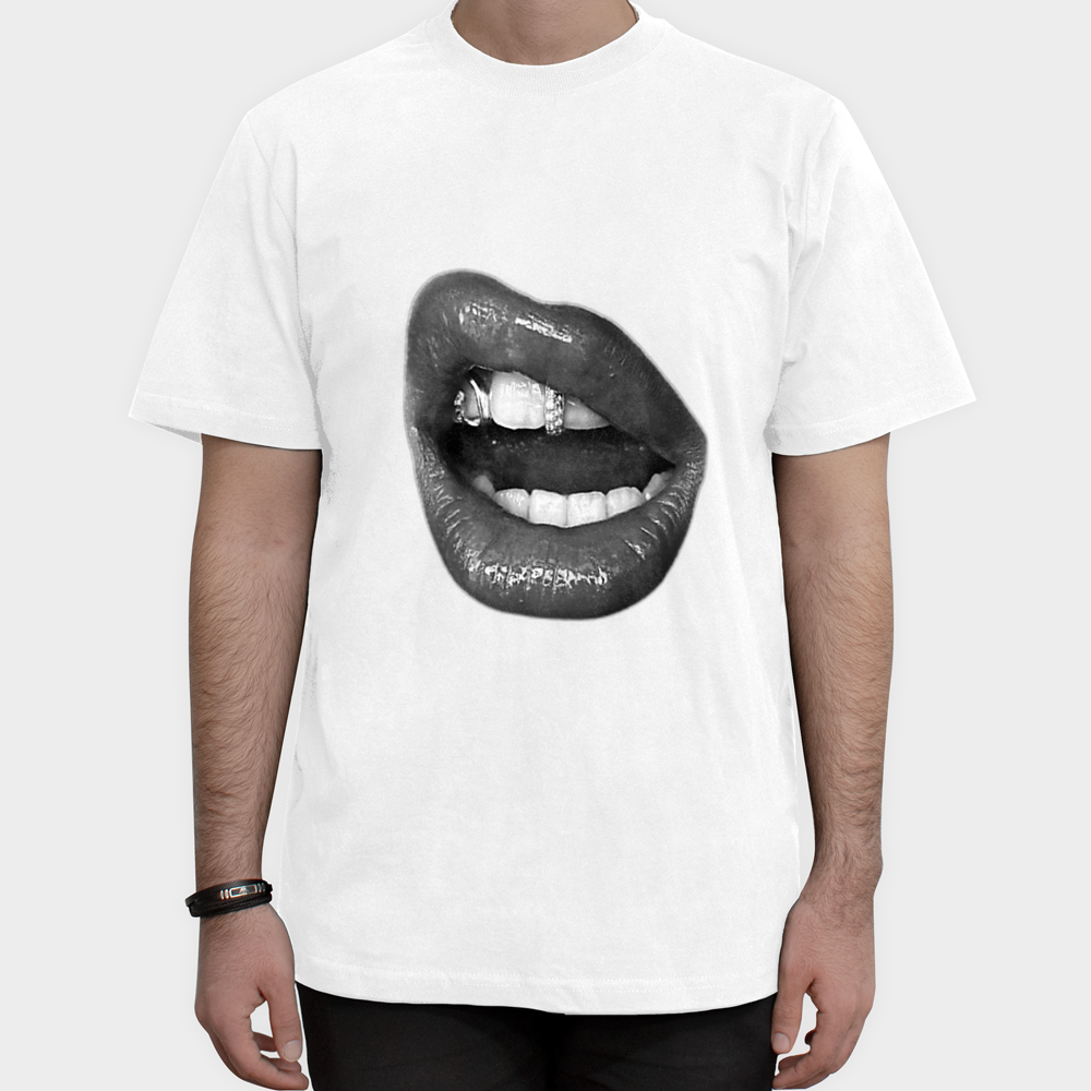 تیشرت lipsنمای روبرو ۱ - رنگ سفید