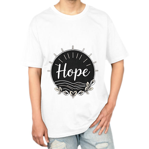 T-shirt Hope code: 1نمای روبرو ۱ - رنگ سفید