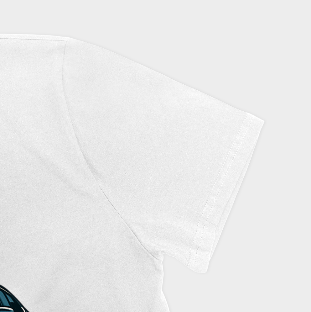 T_shirt BMWنمای نزدیک آستین چپ - رنگ سفید3