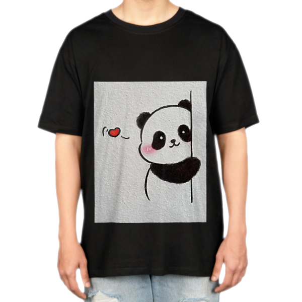 Panda vibesنمای روبرو ۲ - رنگ مشکی