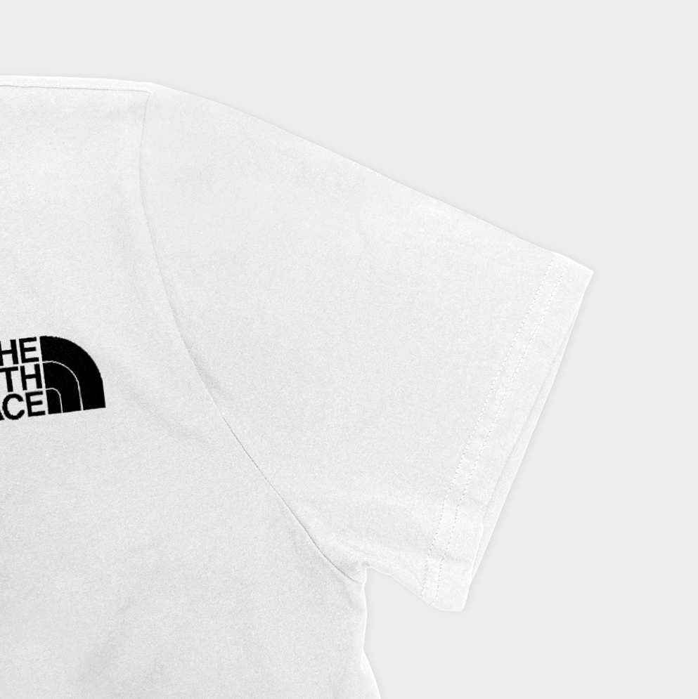 تیشرت the north face - pamboنمای نزدیک آستین چپ - رنگ سفید4