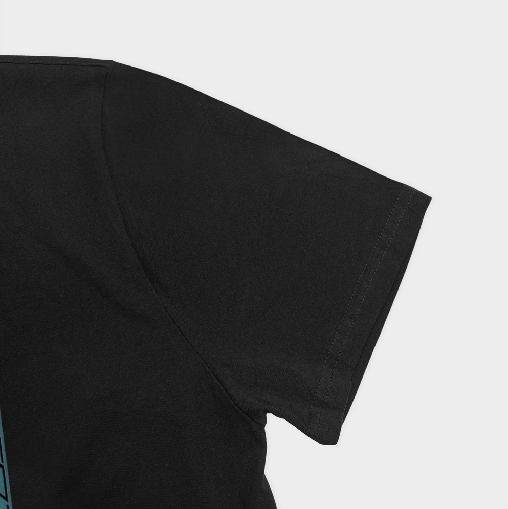 ASAD TSHIRT555نمای نزدیک آستین چپ - رنگ مشکی3