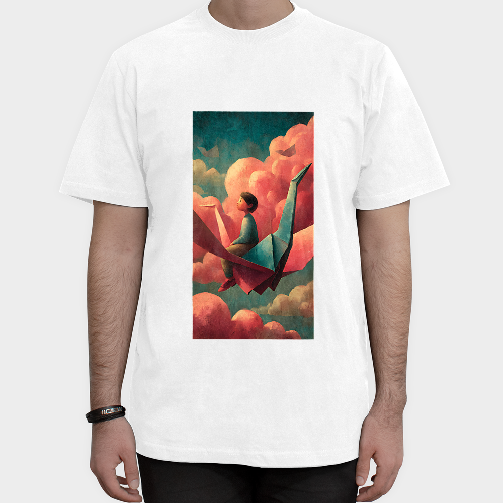 DREAM TSHIRT444نمای روبرو ۱ - رنگ سفید