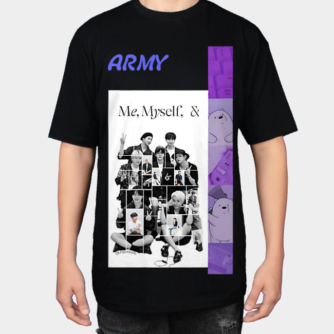 Bangtan Wearنمای روبرو ۱ - رنگ مشکی1