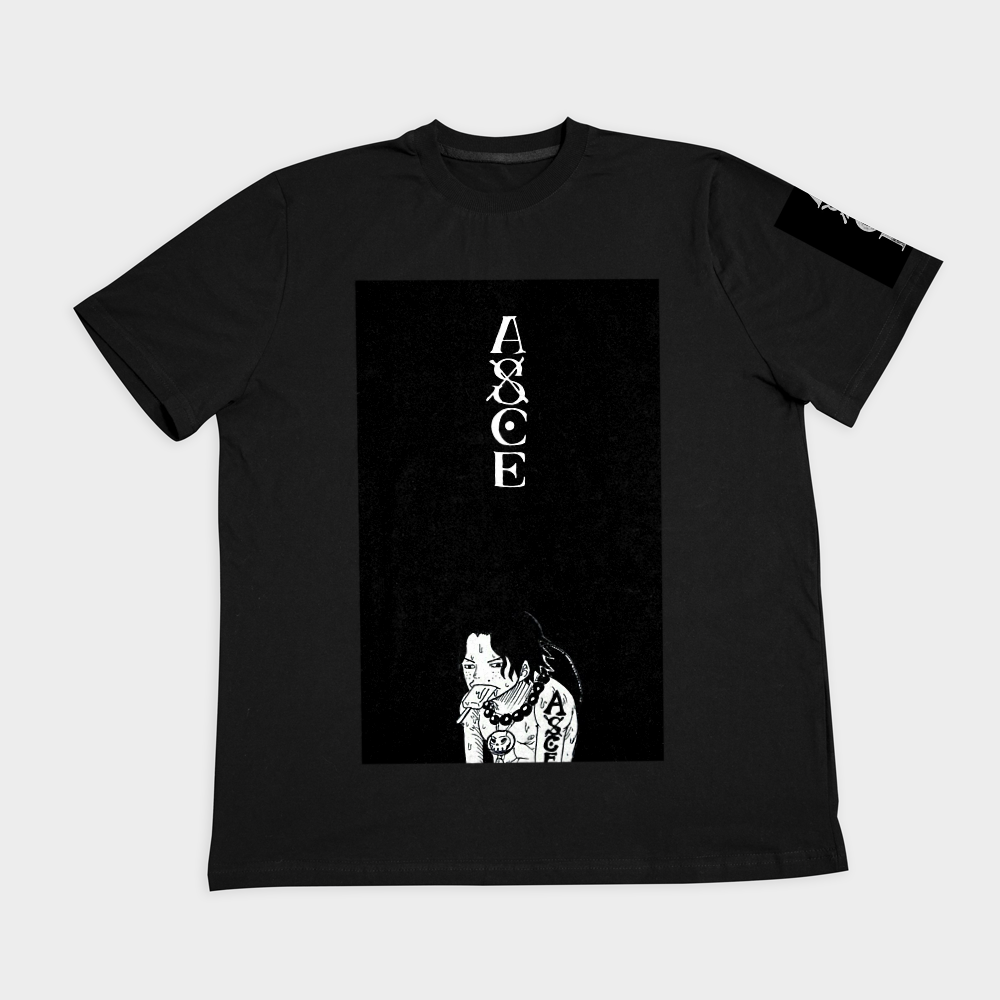 Onepiece tshirtنمای روبرو ۲ - رنگ مشکی2