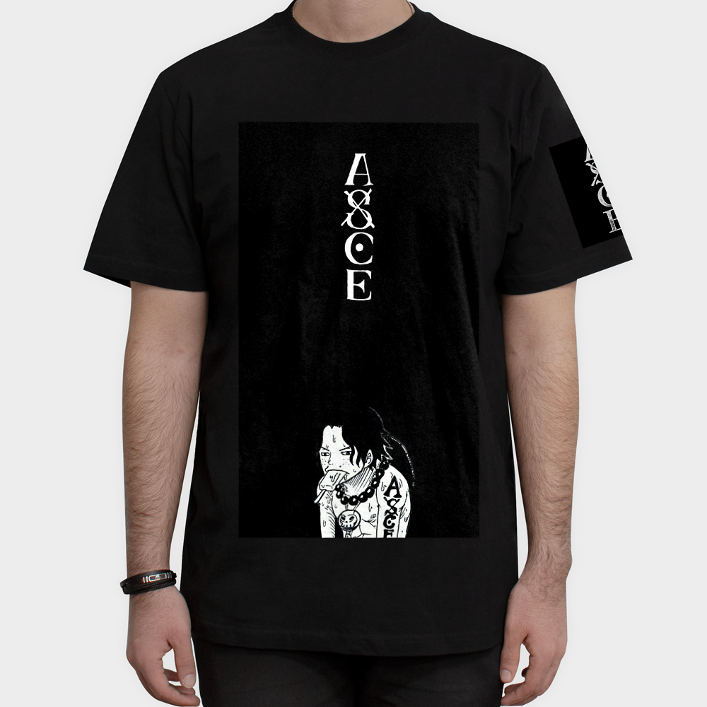 Onepiece tshirtنمای روبرو ۱ - رنگ مشکی1